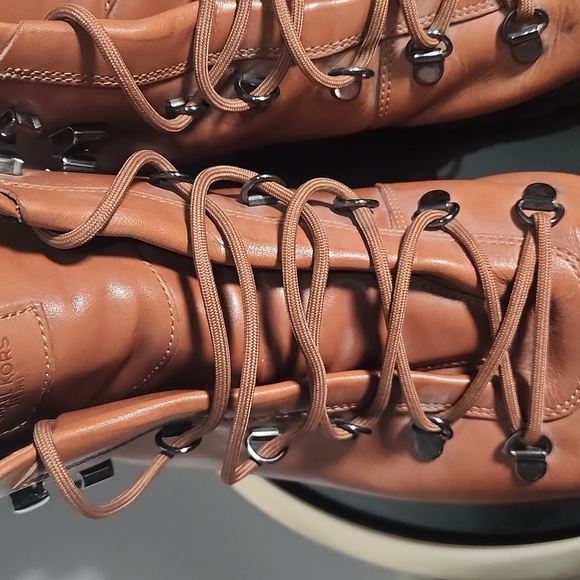 USED Michael Kors Leather Boots. Incredibly comfy boots with beautiful color. - Picture 12 of 16